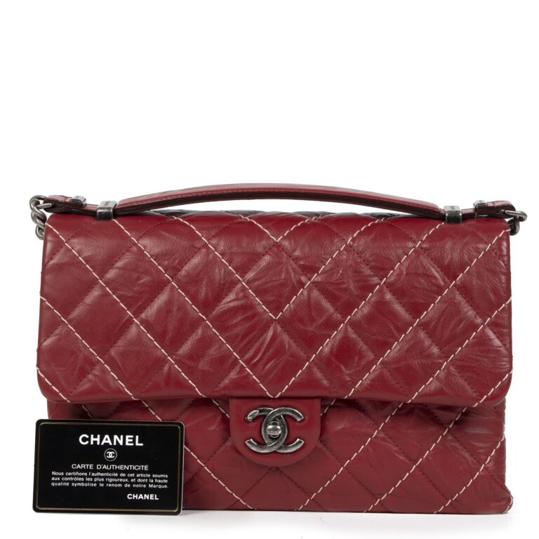 Chanel Burgundy Coco Bengal Accordion Flap Plum ○ Labellov ○ Buy and Sell  Authentic Luxury