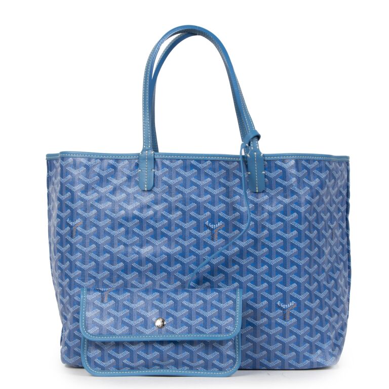 Goyard Sky Blue Saint Louis Tote ○ Labellov ○ Buy and Sell Authentic Luxury