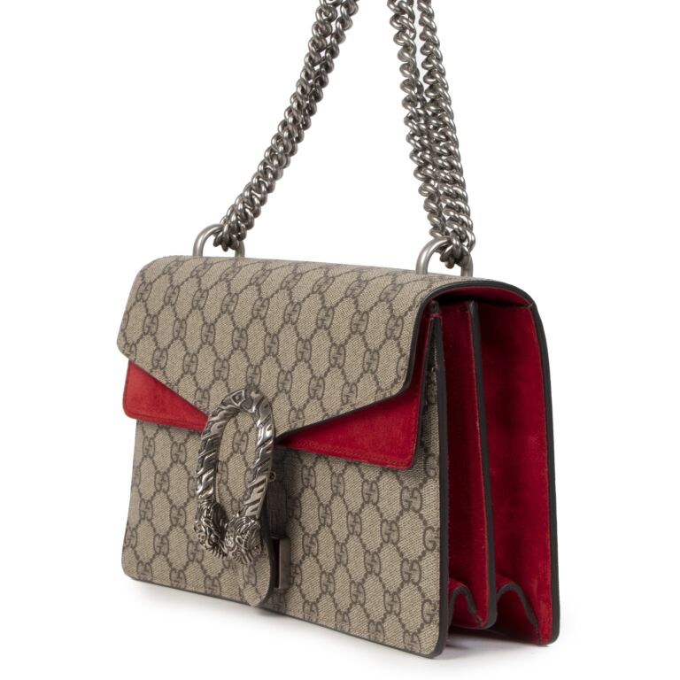 Gucci dionysus red hot sale suede