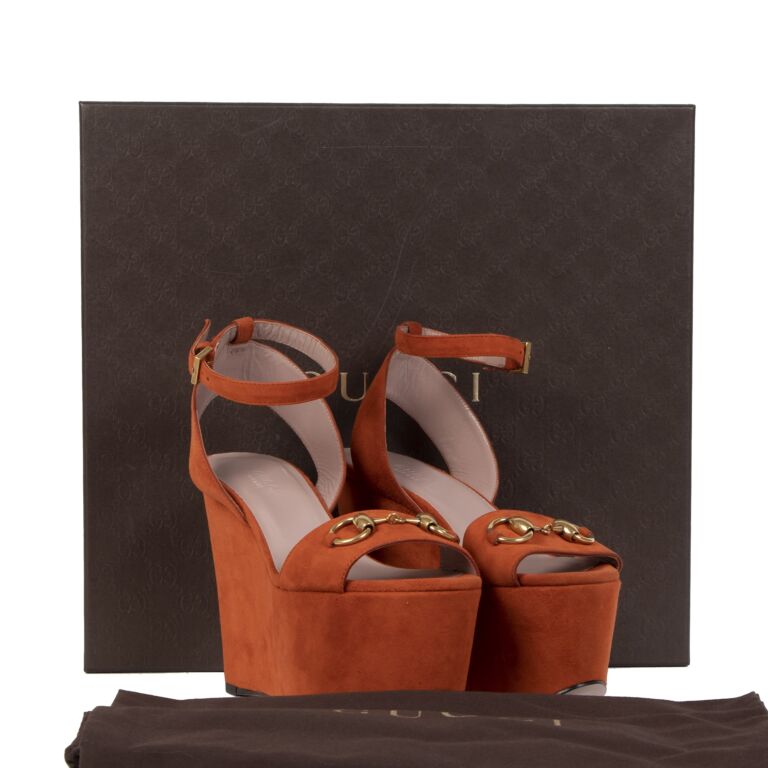 Gucci horsebit wedges sale