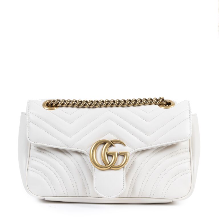 White gucci on sale marmont bag medium