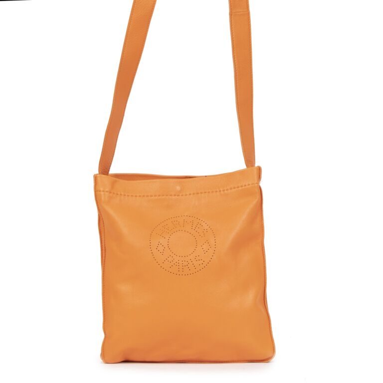 Hermes new arrivals orange crossbody