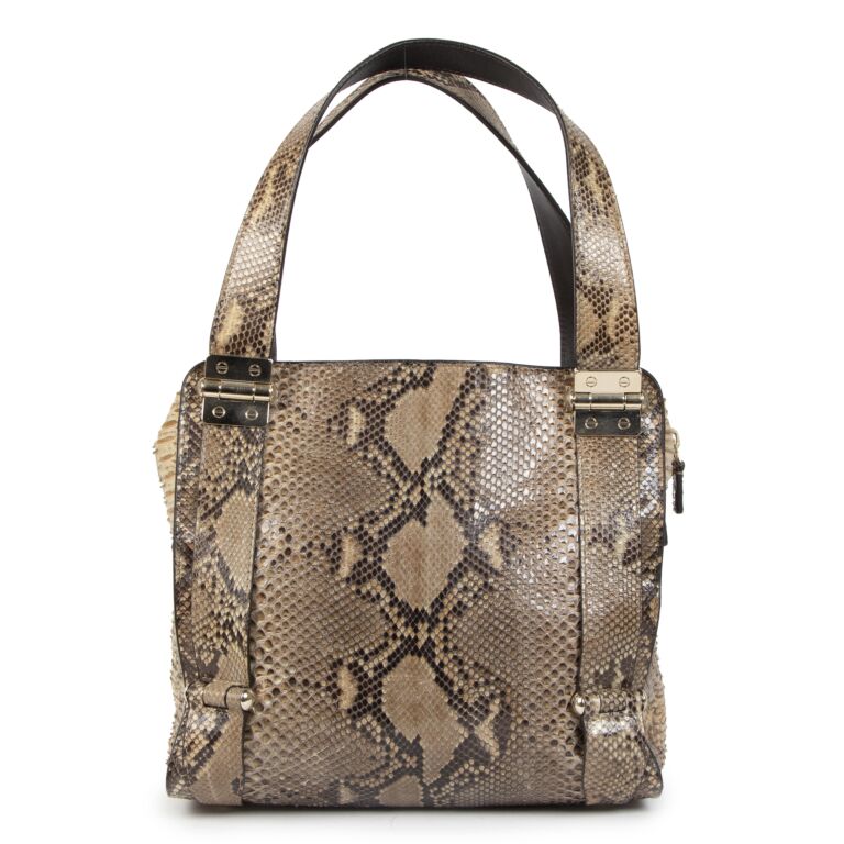 Jimmy Choo Python Shoulder Bag Labellov Buy and Sell
