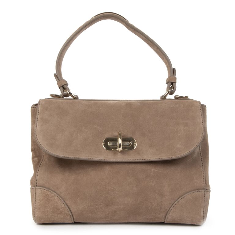 Ralph lauren taupe bag online