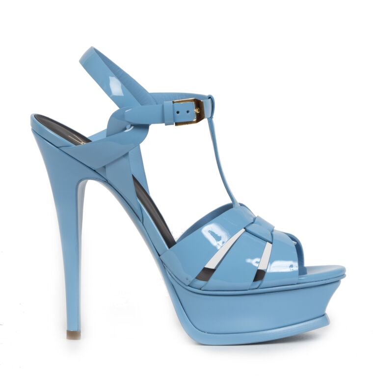 Ysl new arrivals heels blue