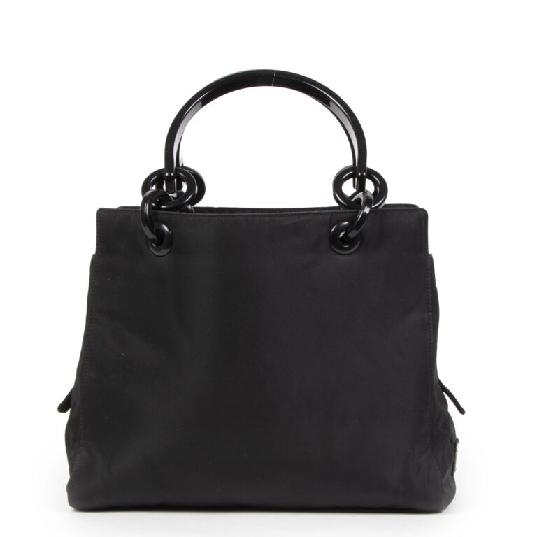 Prada nylon clearance top handle bag