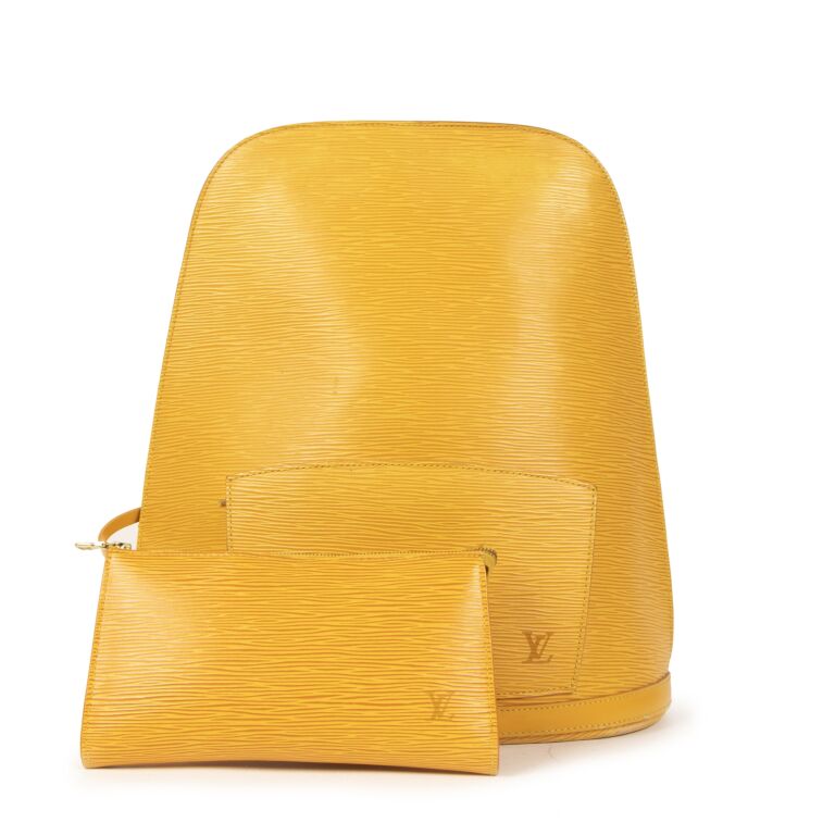 Louis Vuitton Tassil Yellow Epi Leather Gobelins Backpack Bag