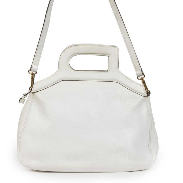 Delvaux White Tourmaline Top Handle Bag ○ Labellov ○ Buy