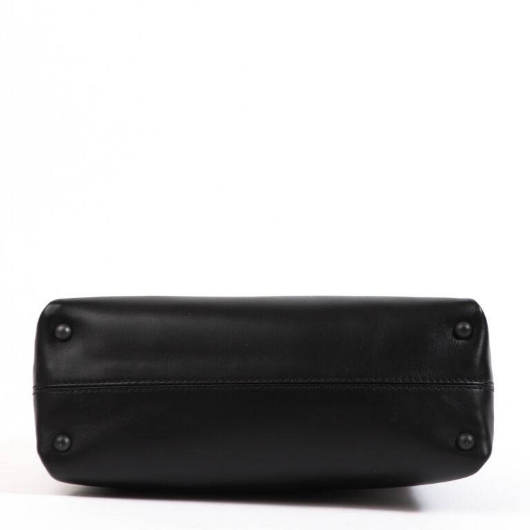 Bottega Veneta Black Intrecciato Piazza Crossbody Bag