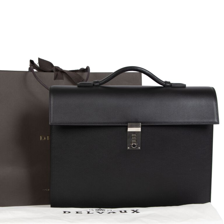 Delvaux Tempête Black Leather ref.889521 - Joli Closet