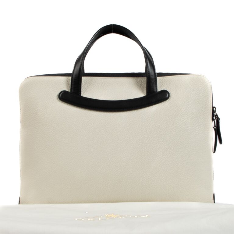 Delvaux White Magritte Briefcase ○ Labellov ○ Buy and Sell