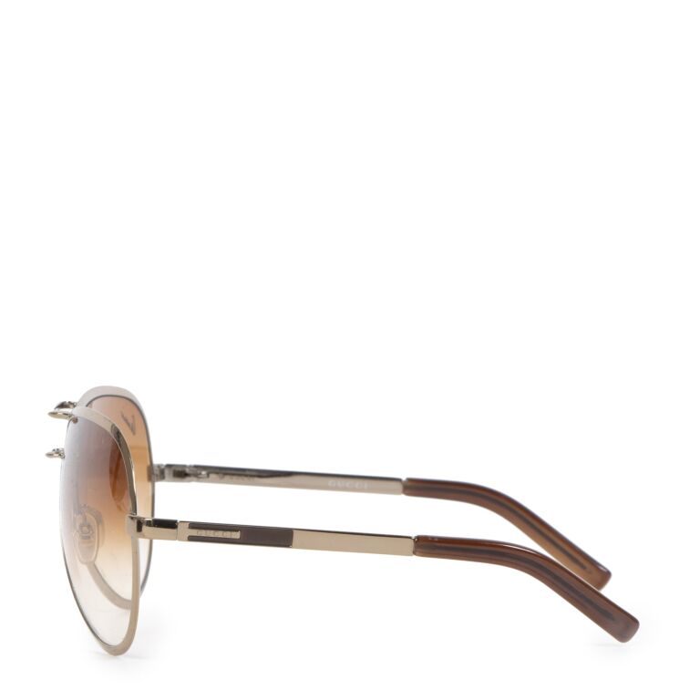 Gucci Brown Gradient Aviator Sunglasses Labellov Buy and