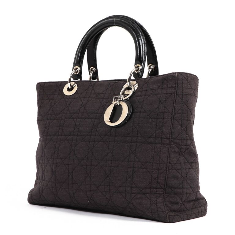 Lady dior fabric bag outlet
