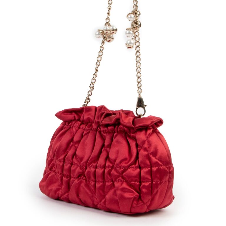 Dior red clutch bag deals