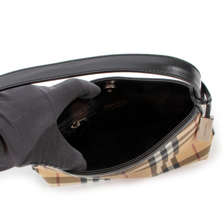 ★Burberry★ビンテージ チェックブクレスモール ローラ バッグ Burberry Check Mini Shoulder Bag ○ Labellov ○ Buy and Sell