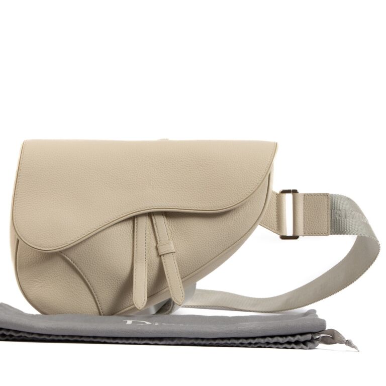 Dior beige saddle bag hot sale