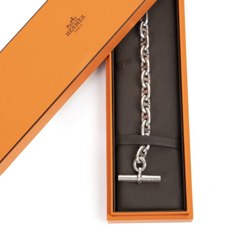アクセサリー HERMES - vintage chaine d'ancre bracelet Hermès Paris Rare Vintage Chaine D'Ancre Toggle Bracelet In