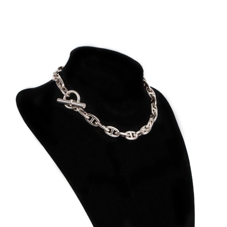 Hermes Necklace Horseshoe SV Sterling Silver Choker Pendant Women's HERMES  | eLADY Globazone