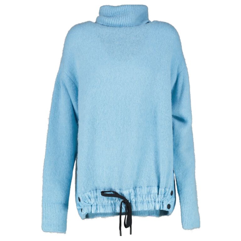 Moncler Blue Alpaca Sweater Size L Labellov Buy and Sell Authentic Luxury