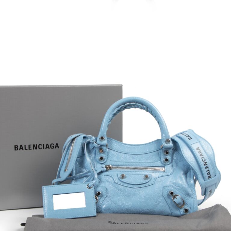 Balenciaga Grey City Hip Mini Crossbody Bag ○ Labellov ○ Buy and