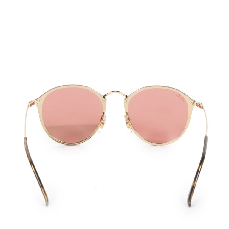 Ray Ban Pink Blaze Round Sunglasses Labellov Buy and Sell