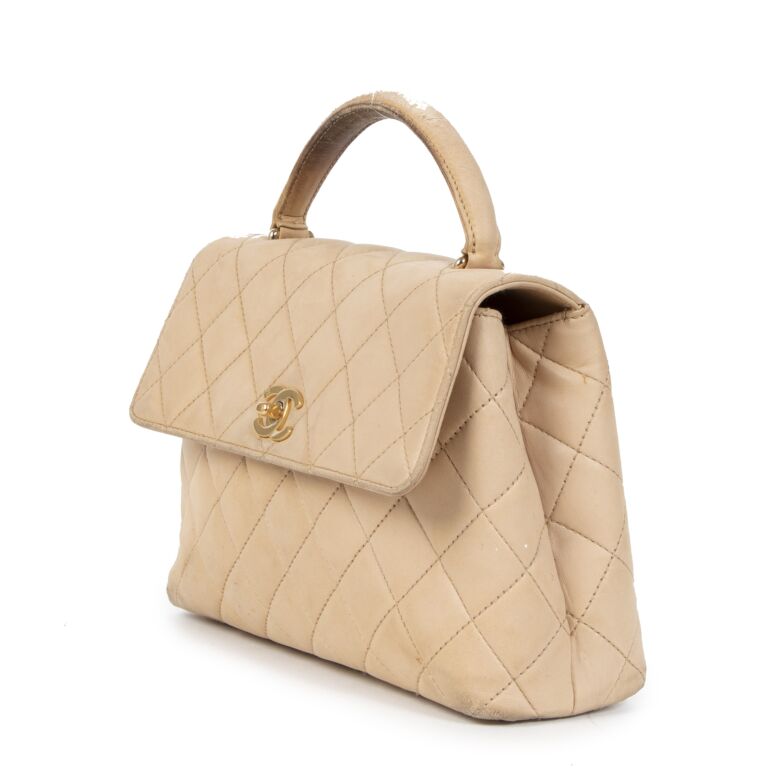 Chanel Mini Flap Bag With Top Handle Blue  Nice Bag