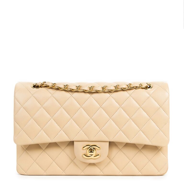 Chanel Medium Classic Flap Bag Nude GHW ○ Labellov ○ Buy and Sell Authentic  Luxury