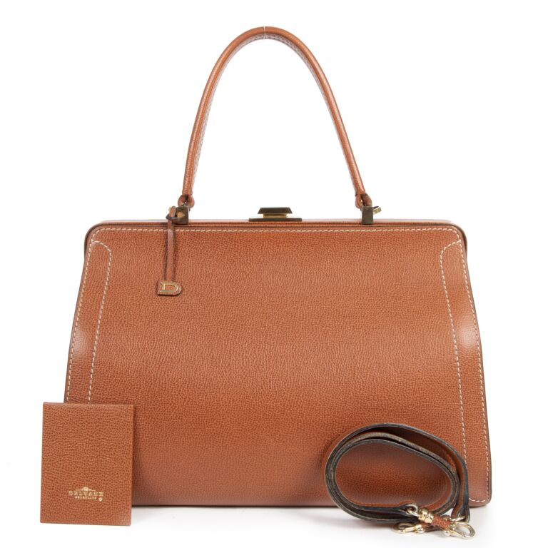 Delvaux Brown Classico Bag Strap Labellov Buy and Sell Authentic Luxury
