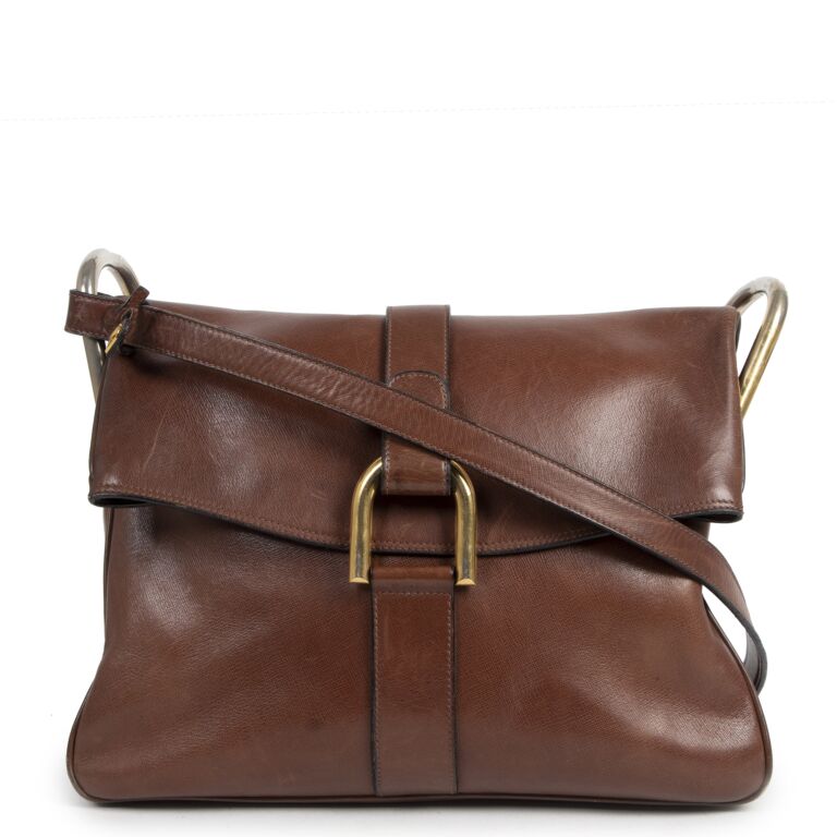 Delvaux Givry Suede Bag - Brown Crossbody Bags, Handbags
