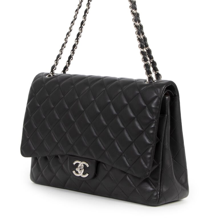 Chanel maxi double flap lambskin discount