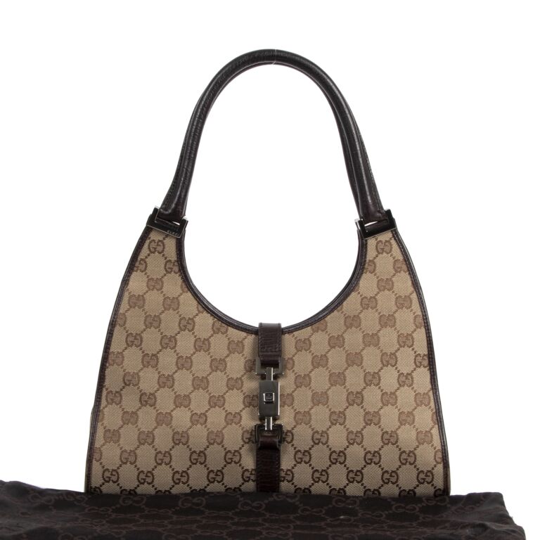 Gucci Jackie GG Canvas Bag Labellov Buy and Sell Authentic Luxury
