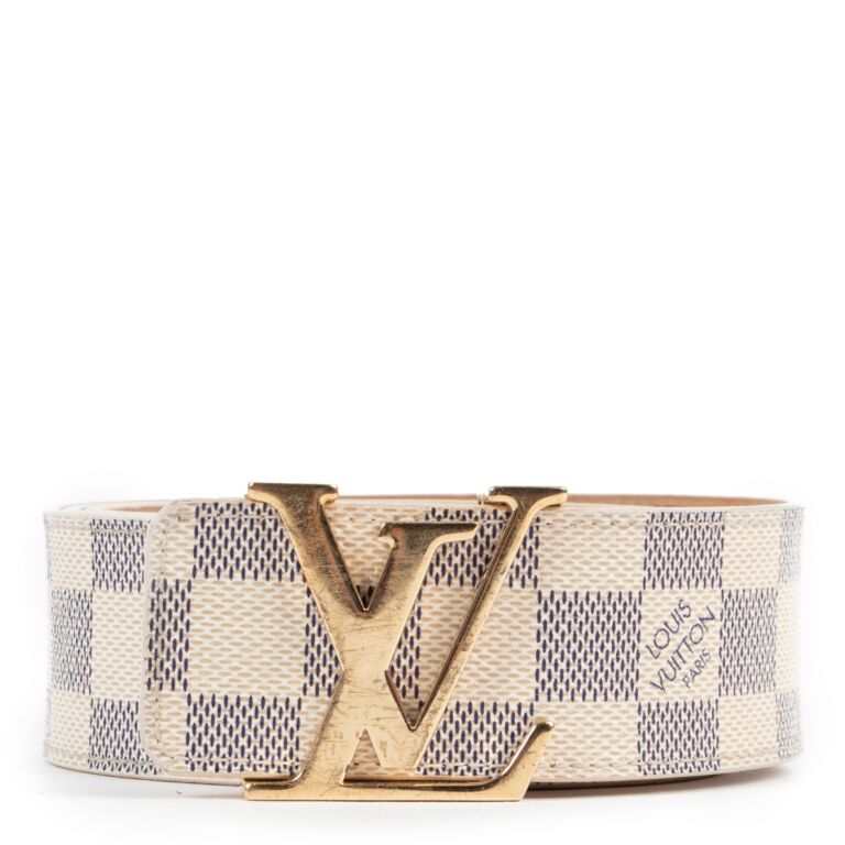 Louis Vuitton, Accessories, 0420053 Louis Vuitton Azur Belt Size 9036