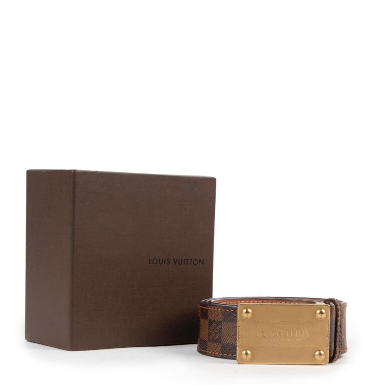 stykke Ellers replika Louis Vuitton Monogram Damier Ebene Belt - Size 90 ○ Labellov ○ Buy and  Sell Authentic Luxury