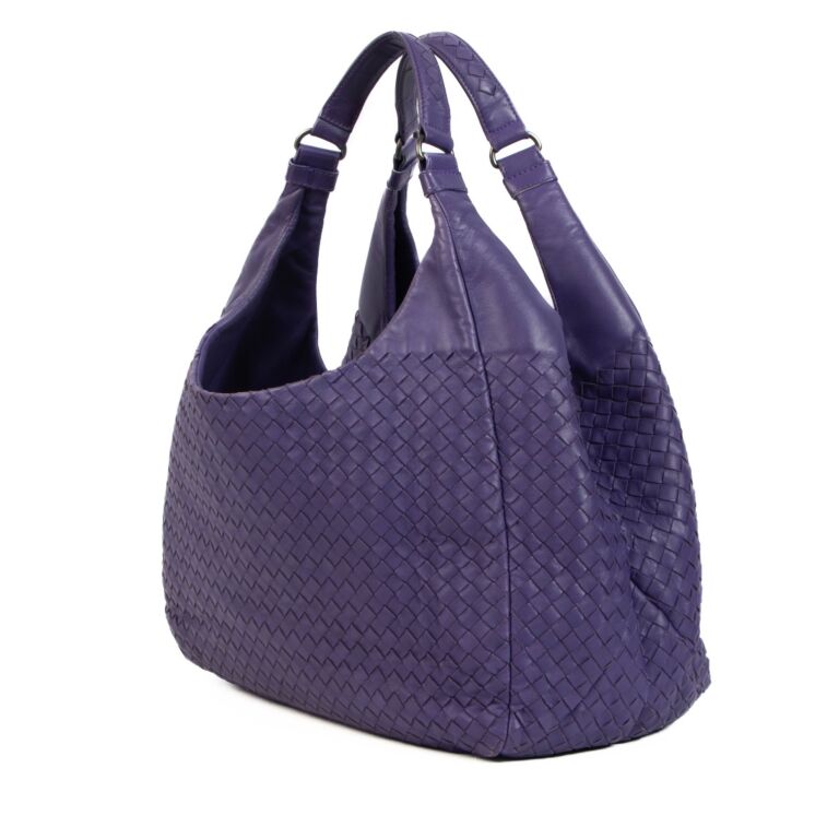 Bottega Veneta Purple Campana Bag Labellov Buy and Sell