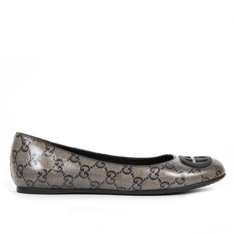 Gucci Monogram Ballerina Flats Size 36 Labellov Buy and