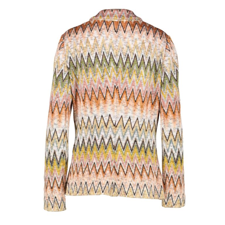 【タグ付】MISSONI　ニットアンサンブル　アシンメトリー　レーヨン　38 Missoni Zig Zag Knit Blazer/Trousers Set ○ Labellov ○ Buy and