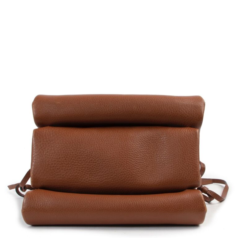 ショルダーバッグ Valentino Garavani Crossbody bags Brown Valentino Garavani - Rockstud Cognac Pebbled Leather Hobo
