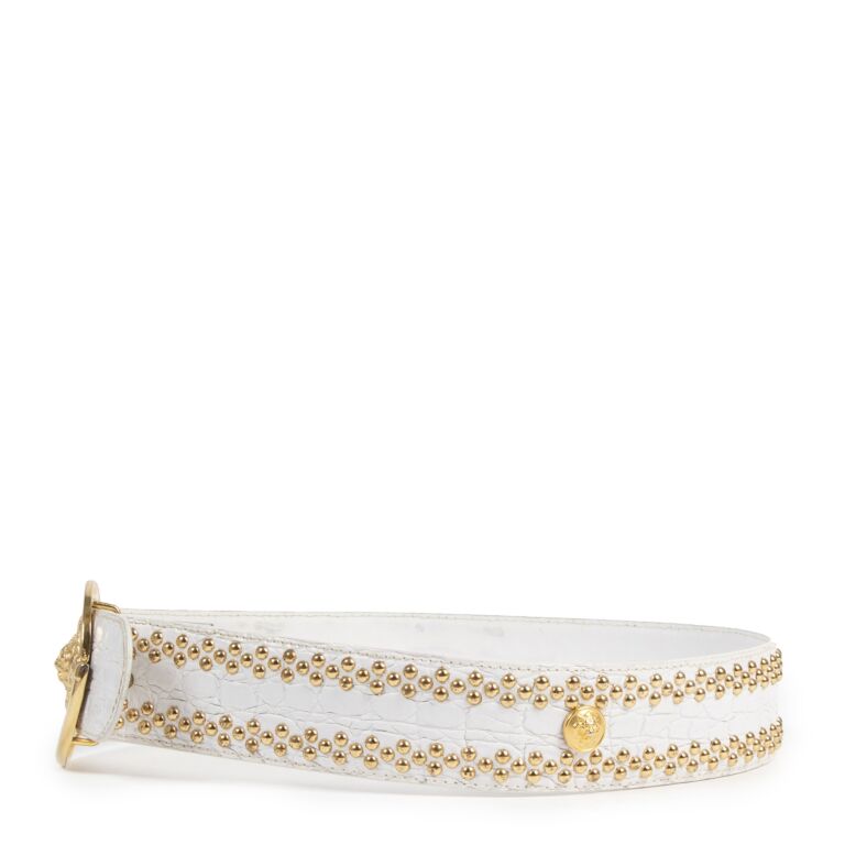 Gold studded belt new arrivals