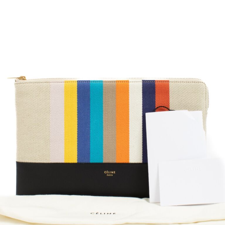 新入荷 Celine Rainbow Canvas Zipped Pouch ○ Labellov ○ Buy and その他