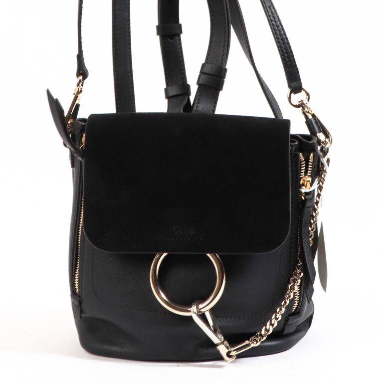 Chlo Black Mini Faye Backpack Labellov Buy and Sell
