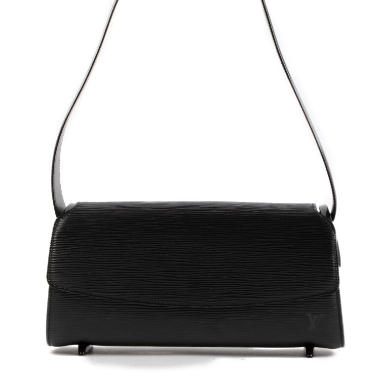 Louis Vuitton Black Epi Leather Nocturne Bag.  Luxury