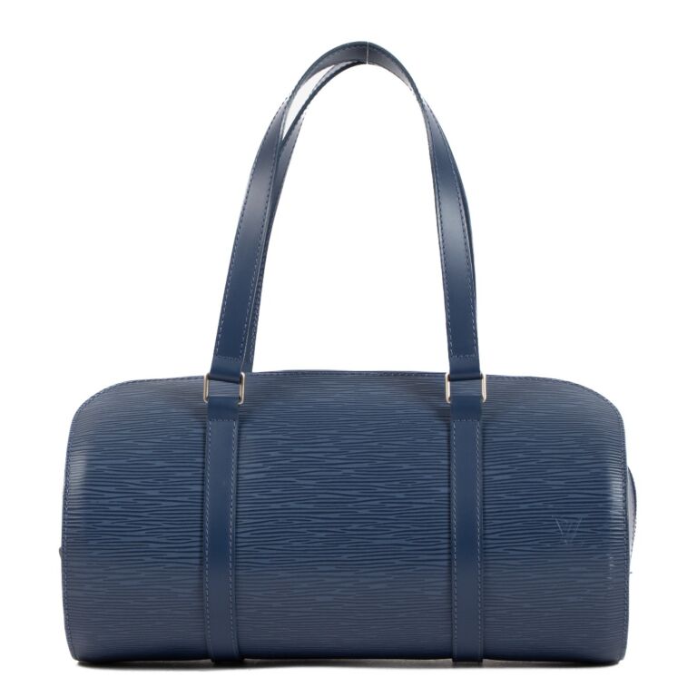 LOUIS VUITTON Authentic Vintage Blue Epi Leather Papillon Bag 