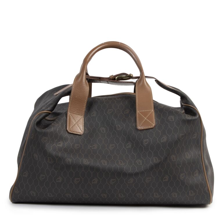 Ventileren huiswerk Ik was mijn kleren Dior Grey Honeycomb Travel Bag ○ Labellov ○ Buy and Sell Authentic Luxury