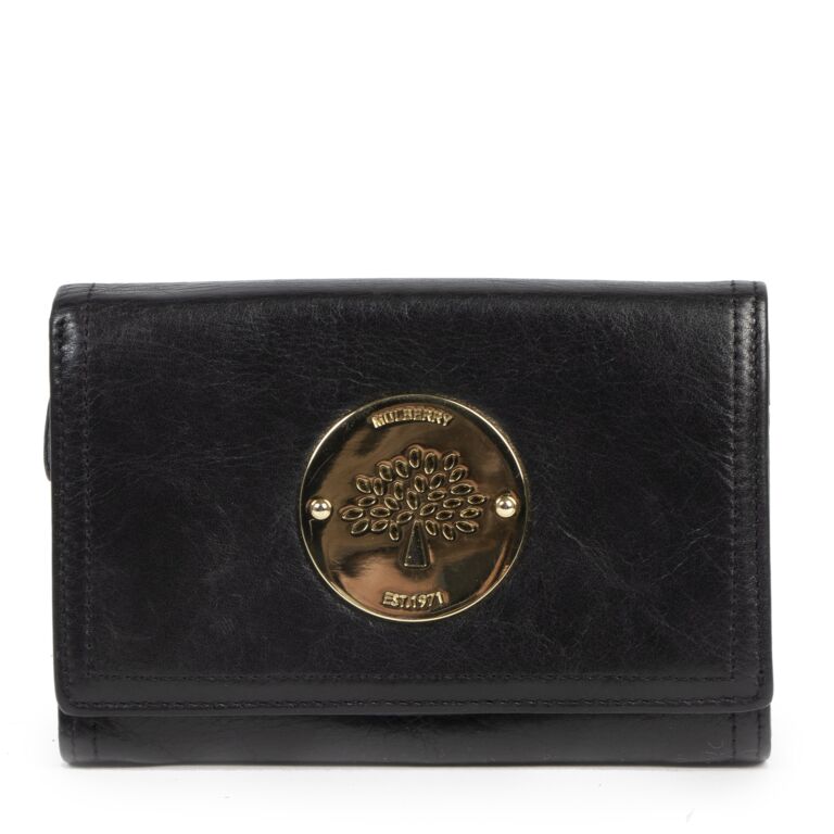 Mulberry Black Daria Wallet Labellov Buy and Sell Authentic