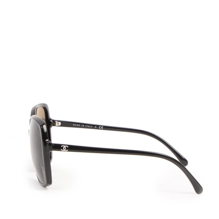 Chanel Black Square Sunglasses Labellov Buy and Sell