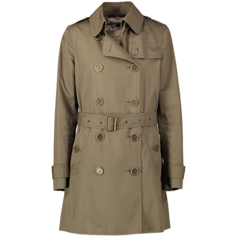 Burberry khaki coat sale