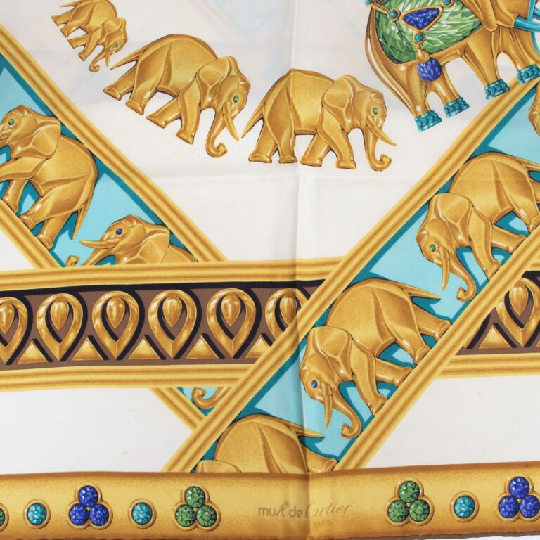 Must de Cartier Silk Scarf カルティエ VINTAGE Must de Cartier Silk Scarf - Lalita