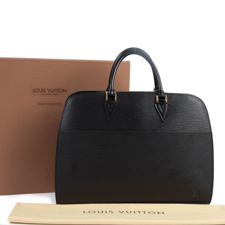 Louis Vuitton Sorbonne Epi Briefcase Black ○ Labellov ○ Buy and
