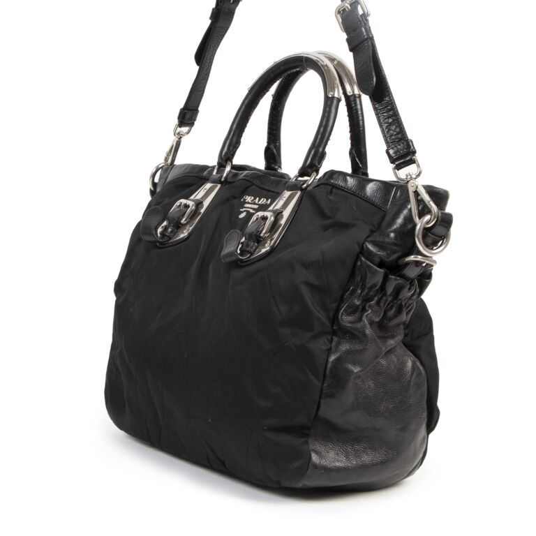 Prada Tessuto Nylon Top Handle Bag on SALE