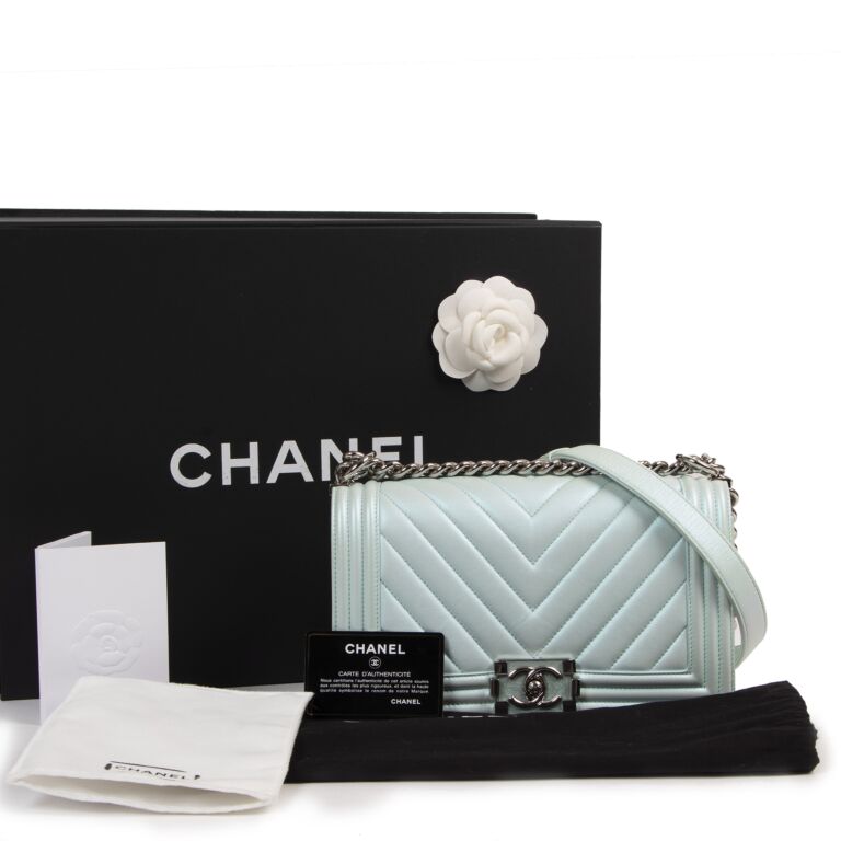 Chanel, Iridescent Lambskin Boy Wallet on Chain